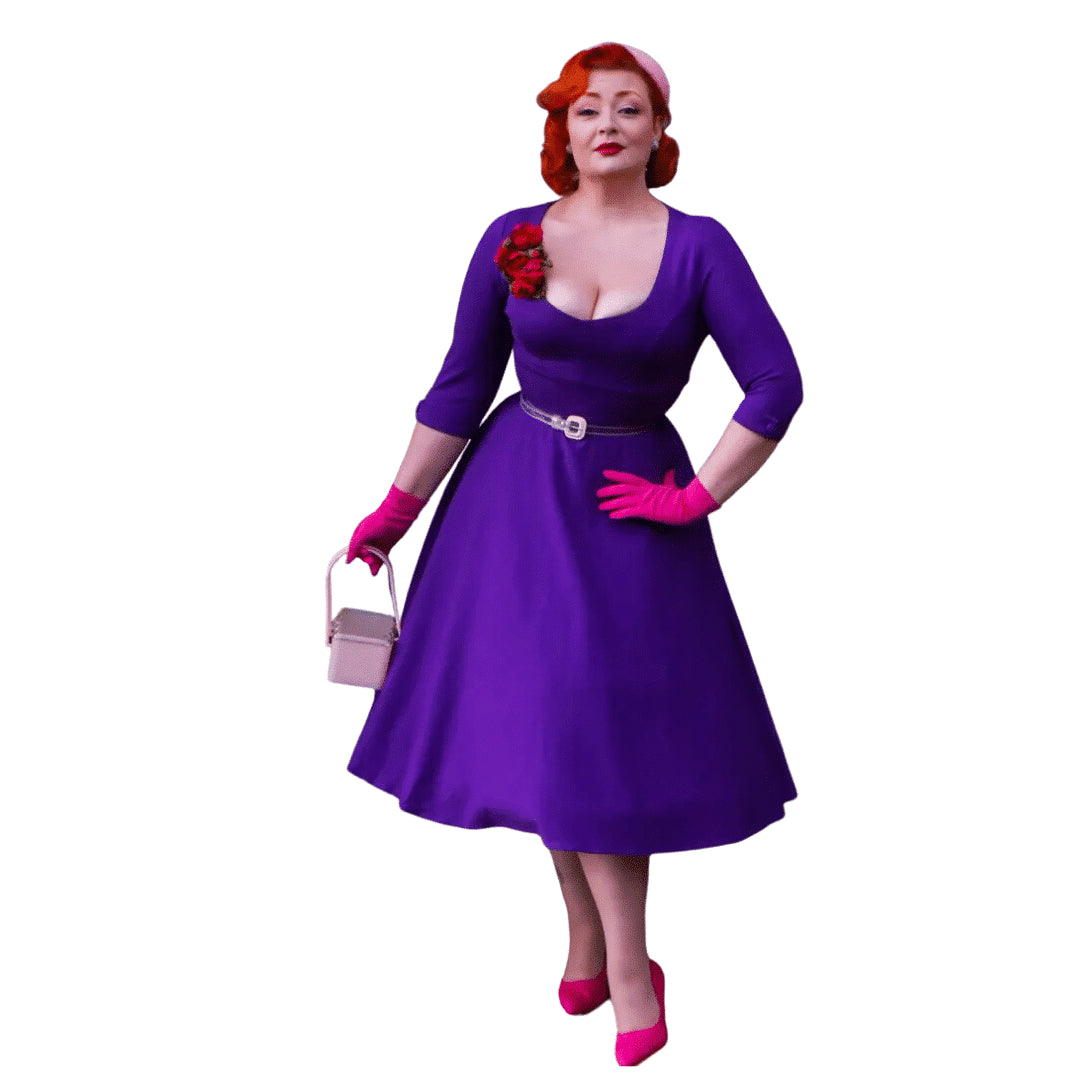 Dolly & Dotty Scarlette Purple Dress