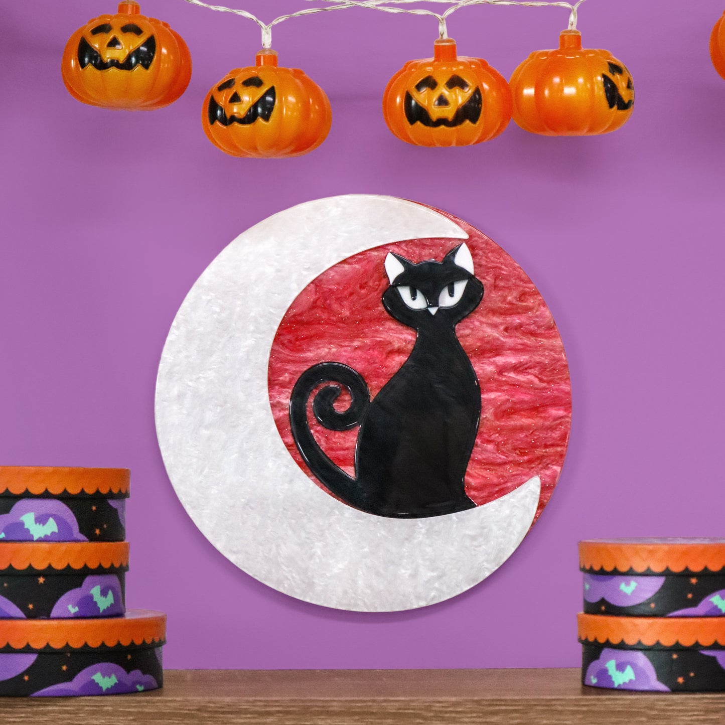 Erstwilder Cara the Halloween Kitty Wall Art