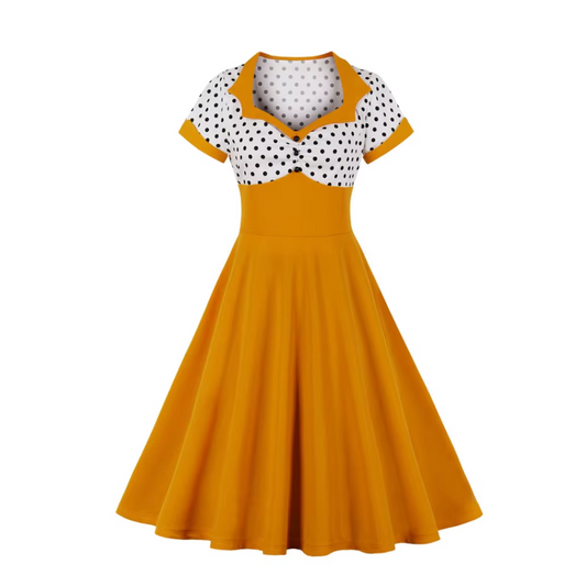 The Spellbinder Dress in Pumpkin and Black - APRIL 2025 PREORDER!