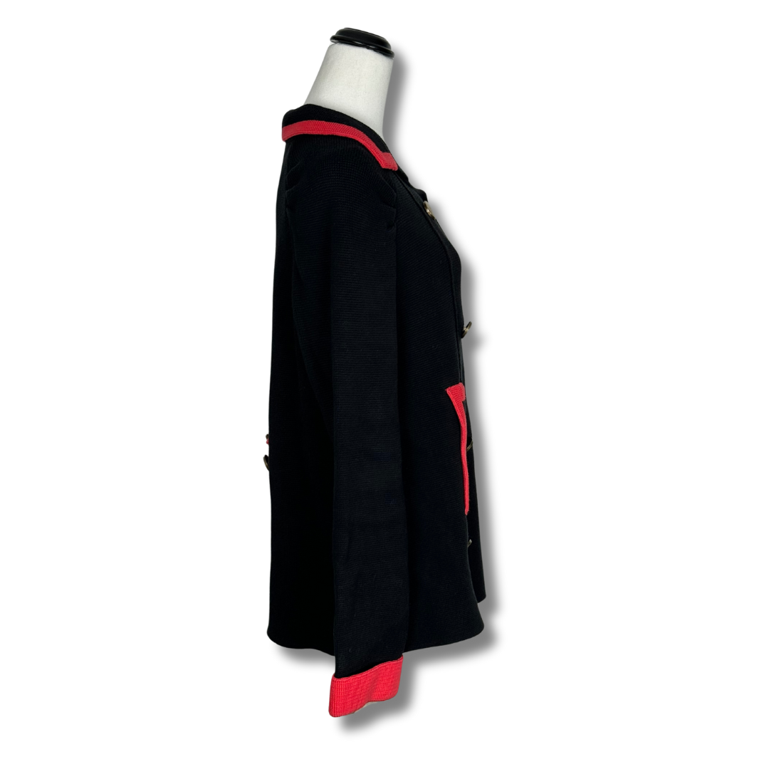 Alannah Hill Black and Red Longline Jacket