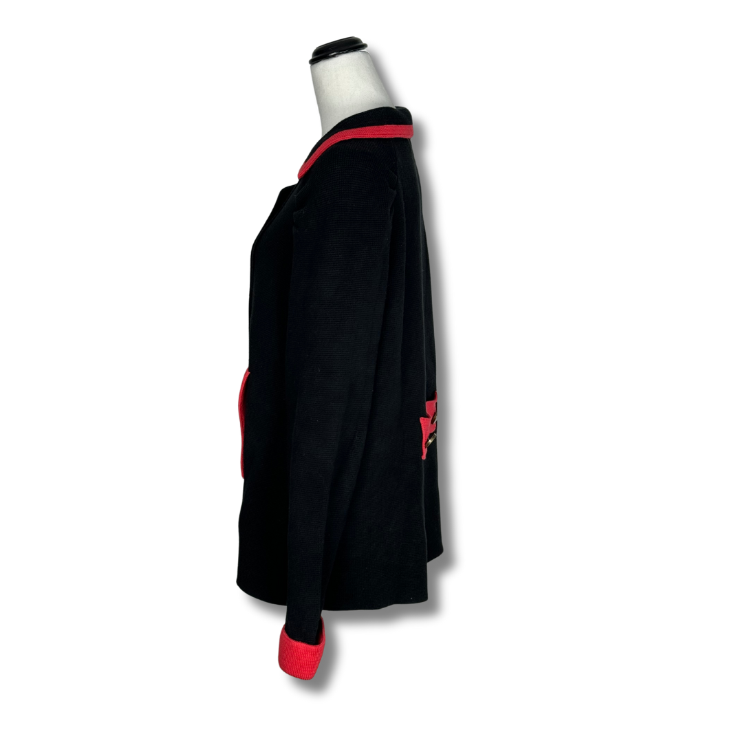 Alannah Hill Black and Red Longline Jacket