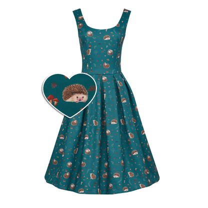 Amanda Teal Hedgehog Dress