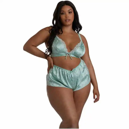 Annabelle Mint Bra & Shorts Set