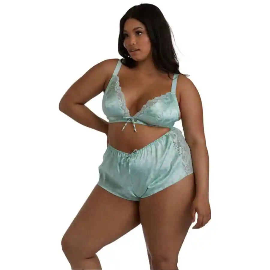 Annabelle Mint Bra & Shorts Set