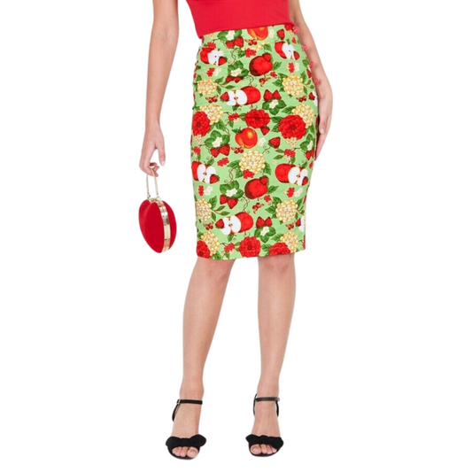 Voodoo Vixen Apple Pippin Pencil Skirt