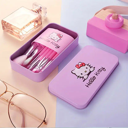 Sanrio Hello Kitty Make Up Brushes with Tin