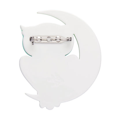 Erstwilder A Moon with a View Owl Brooch