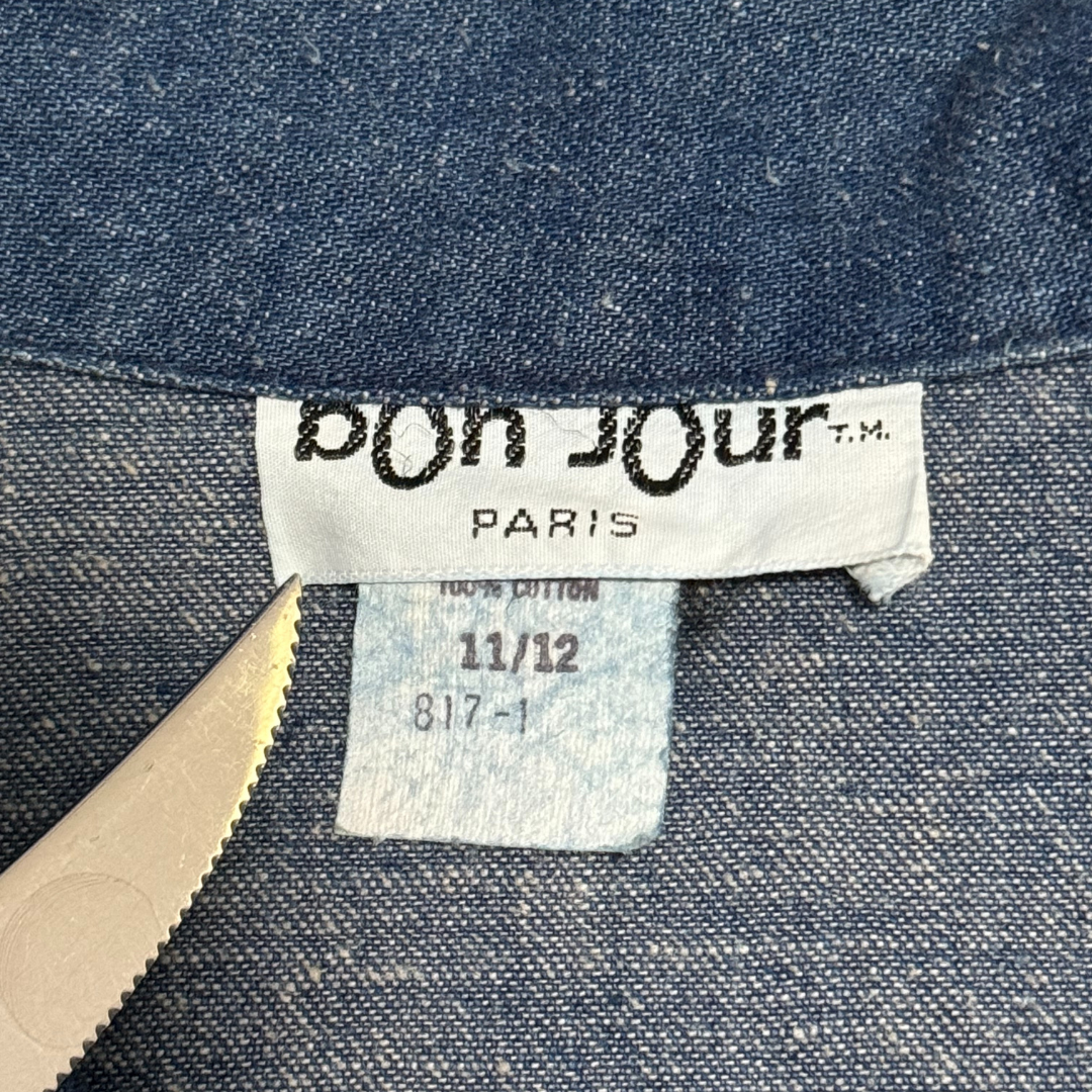 Bon Jour Paris Vintage 1970s Denim Suit