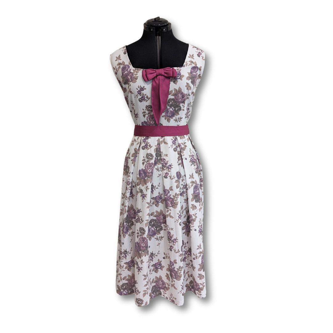 Bettie Page by Tatyana White with Lilac Flowers Party Dress