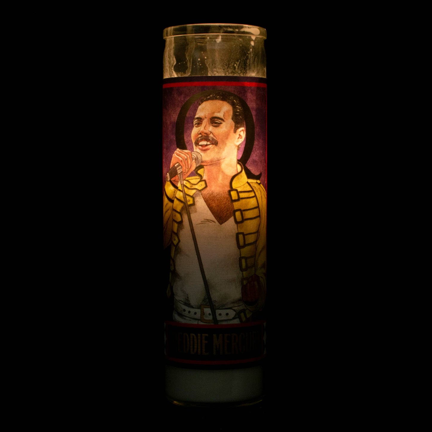 Freddie Mercury Secular Saint Candle