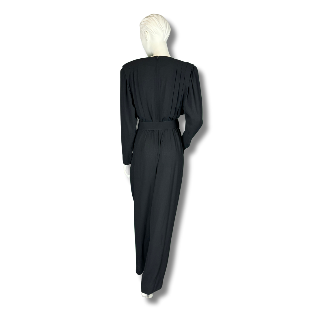 Chaus Vintage 1980s Black Jumpsuit