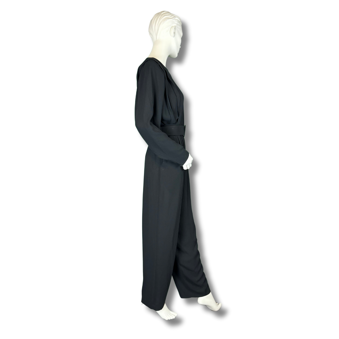 Chaus Vintage 1980s Black Jumpsuit