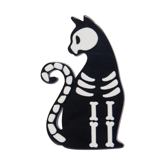 Erstwilder Bone Cat Mini Brooch