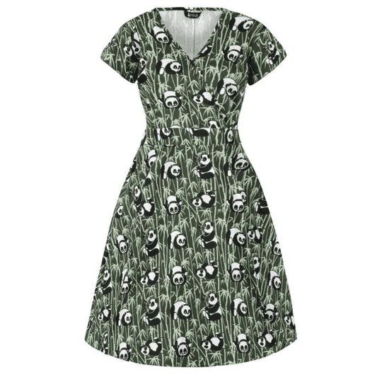 Lady V London Estella dress in Panda print