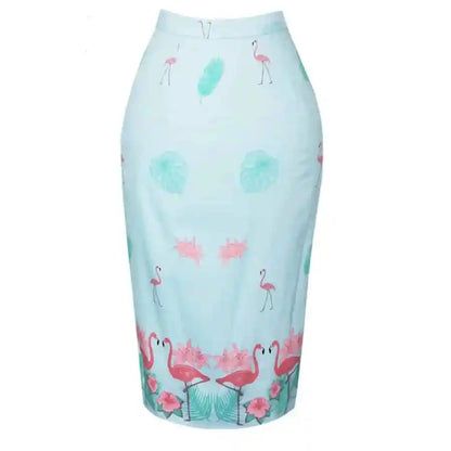 Banned Retro Flamingo Wiggle Skirt