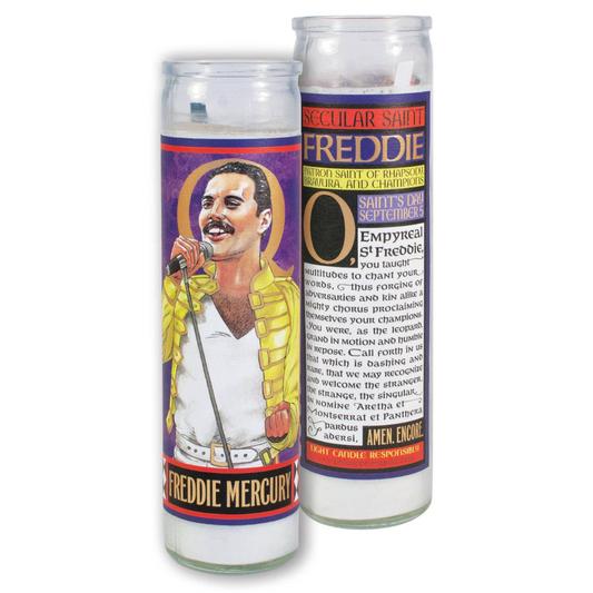 Freddie Mercury Secular Saint Candle