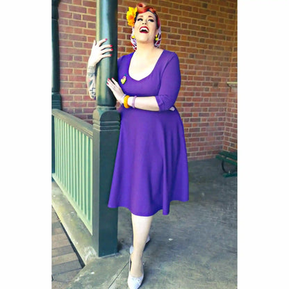 Dolly & Dotty Scarlette Purple Dress