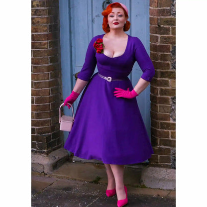 Dolly & Dotty Scarlette Purple Dress