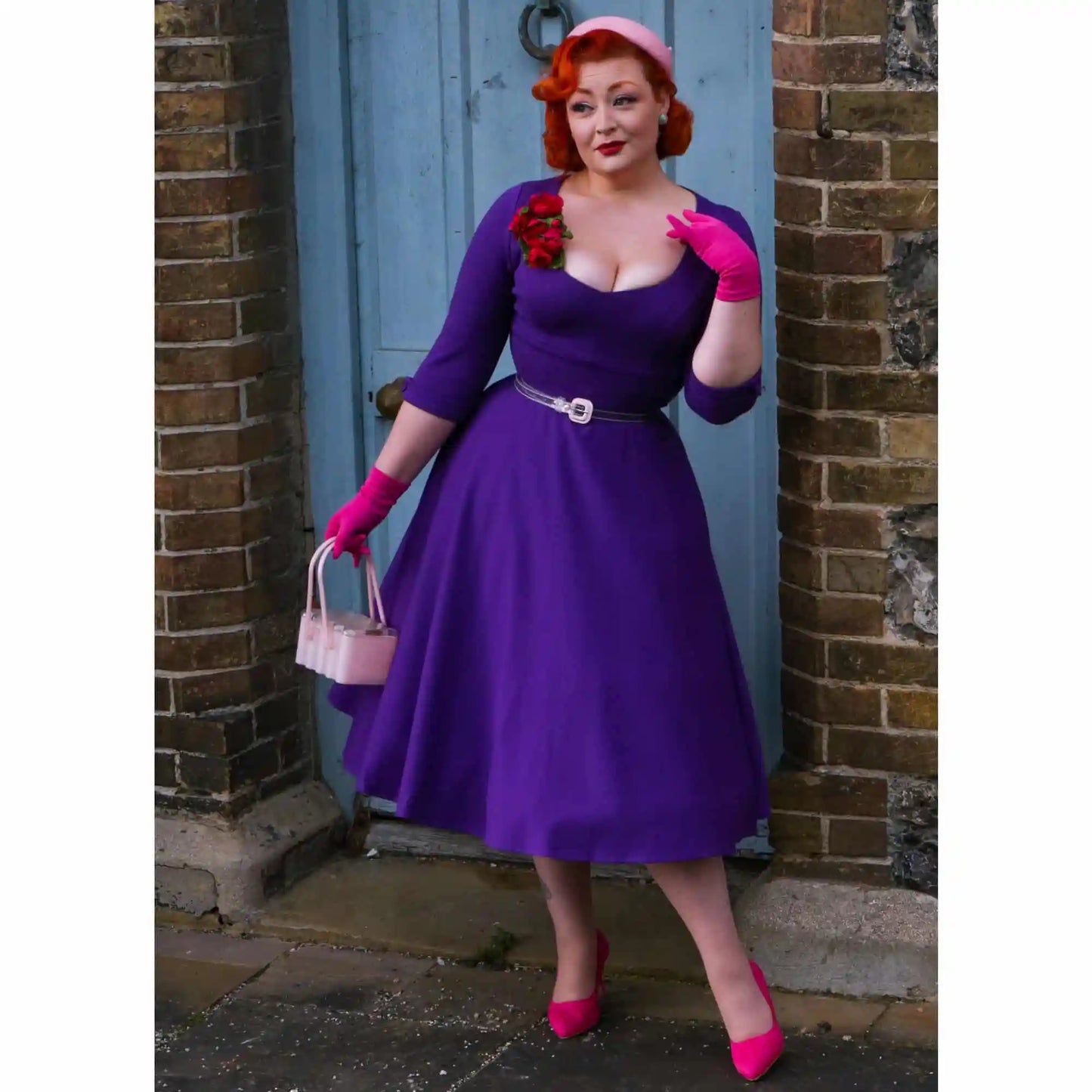 Dolly & Dotty Scarlette Purple Dress