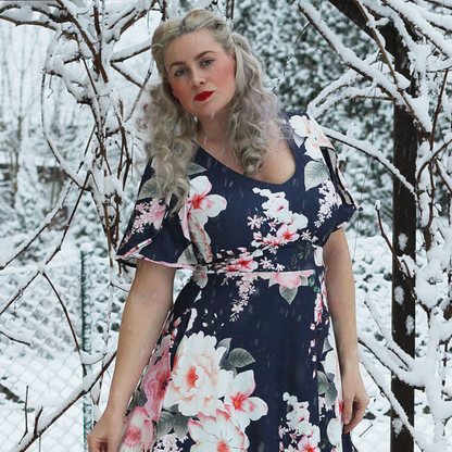 Dolly & Dotty Janice Navy Floral Dress