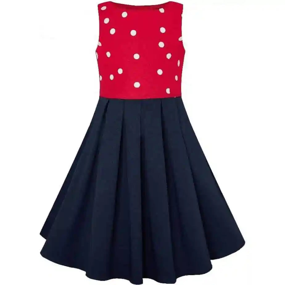 Dolly & Dotty Kids Red & Navy Annie