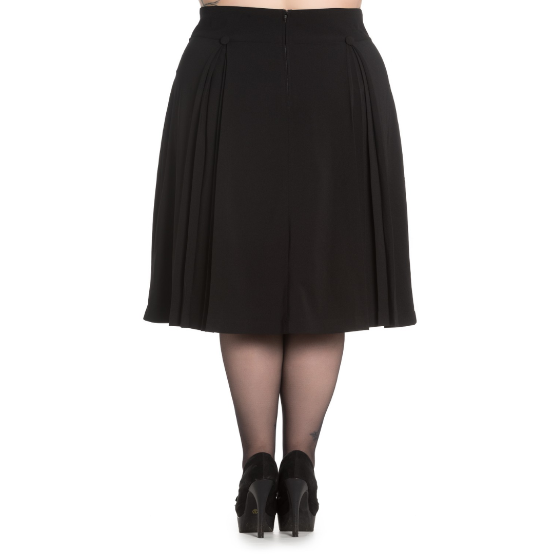 Hell Bunny Kennedy Skirt in Black