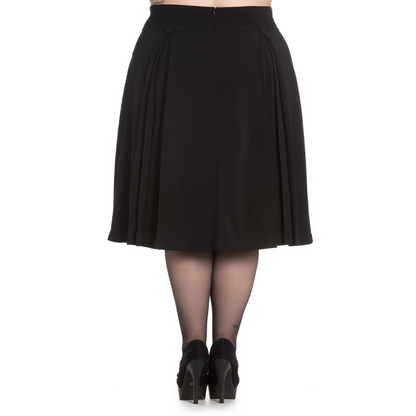 Hell Bunny Kennedy Skirt in Black