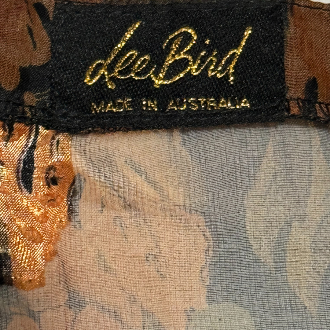 Lee Bird Iconic 80s Australia Sheer Copper Top