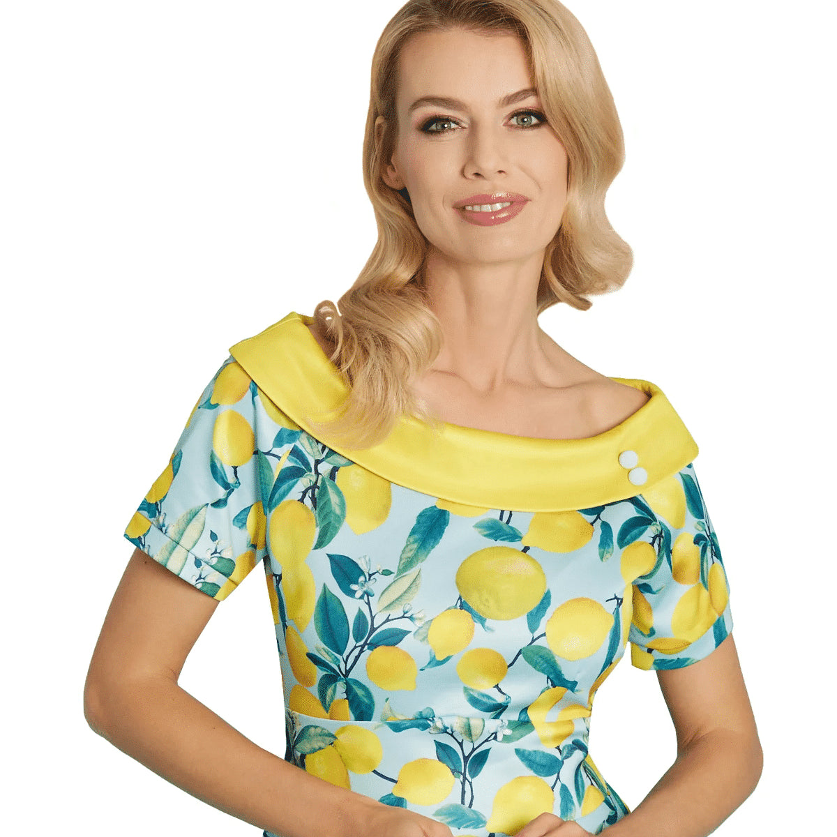 Dolly & Dotty Lemon Print Darlene Dress