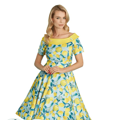 Dolly & Dotty Lemon Print Darlene Dress