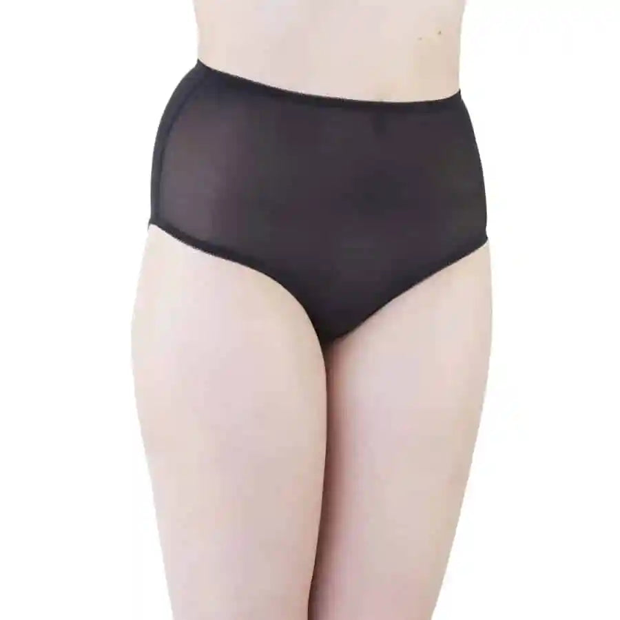 Bettie Page Black Mesh Brief