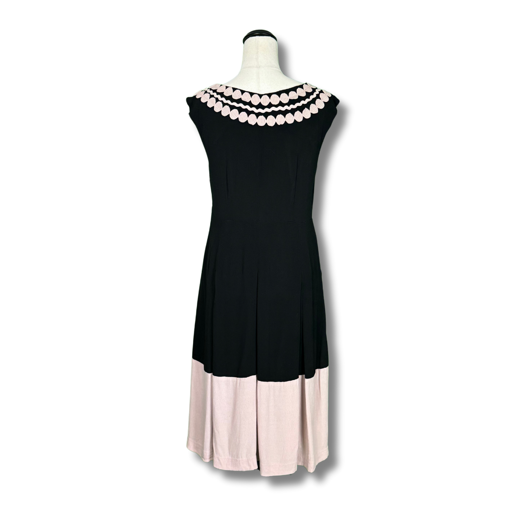 Monsoon 1920s Style Black and White Dress