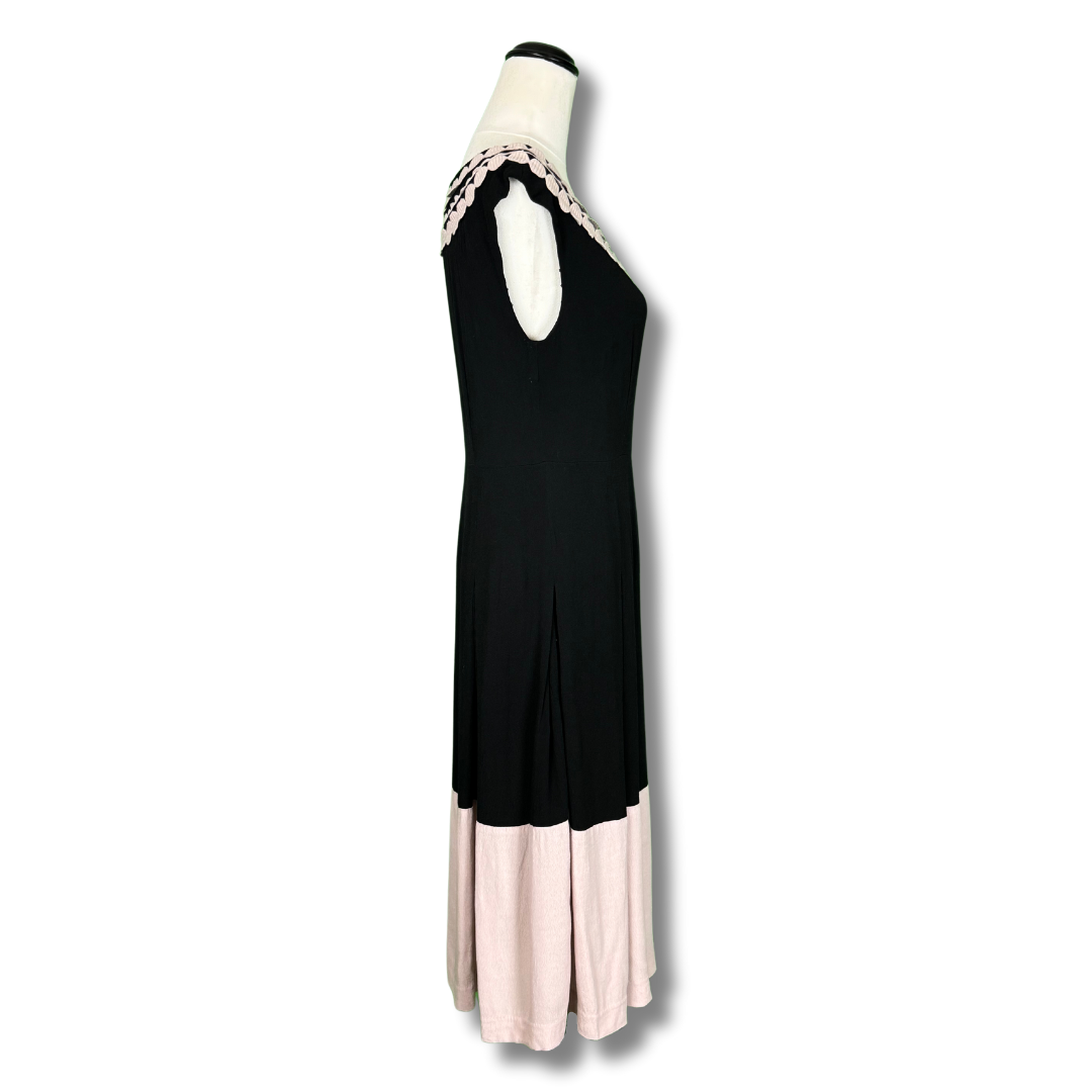 Monsoon 1920s Style Black and White Dress