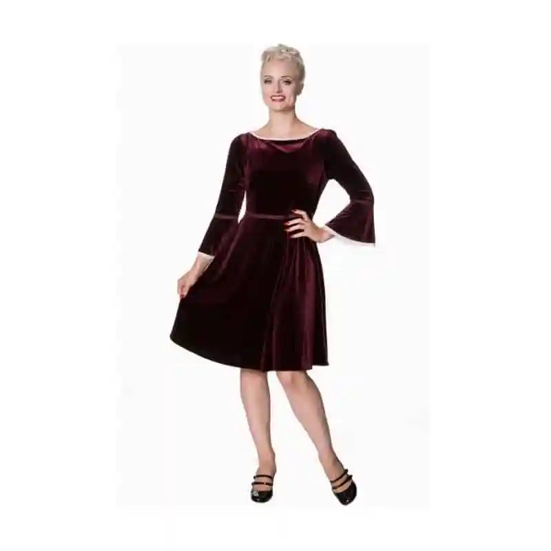 Banned Retro Montana dress in raspberry