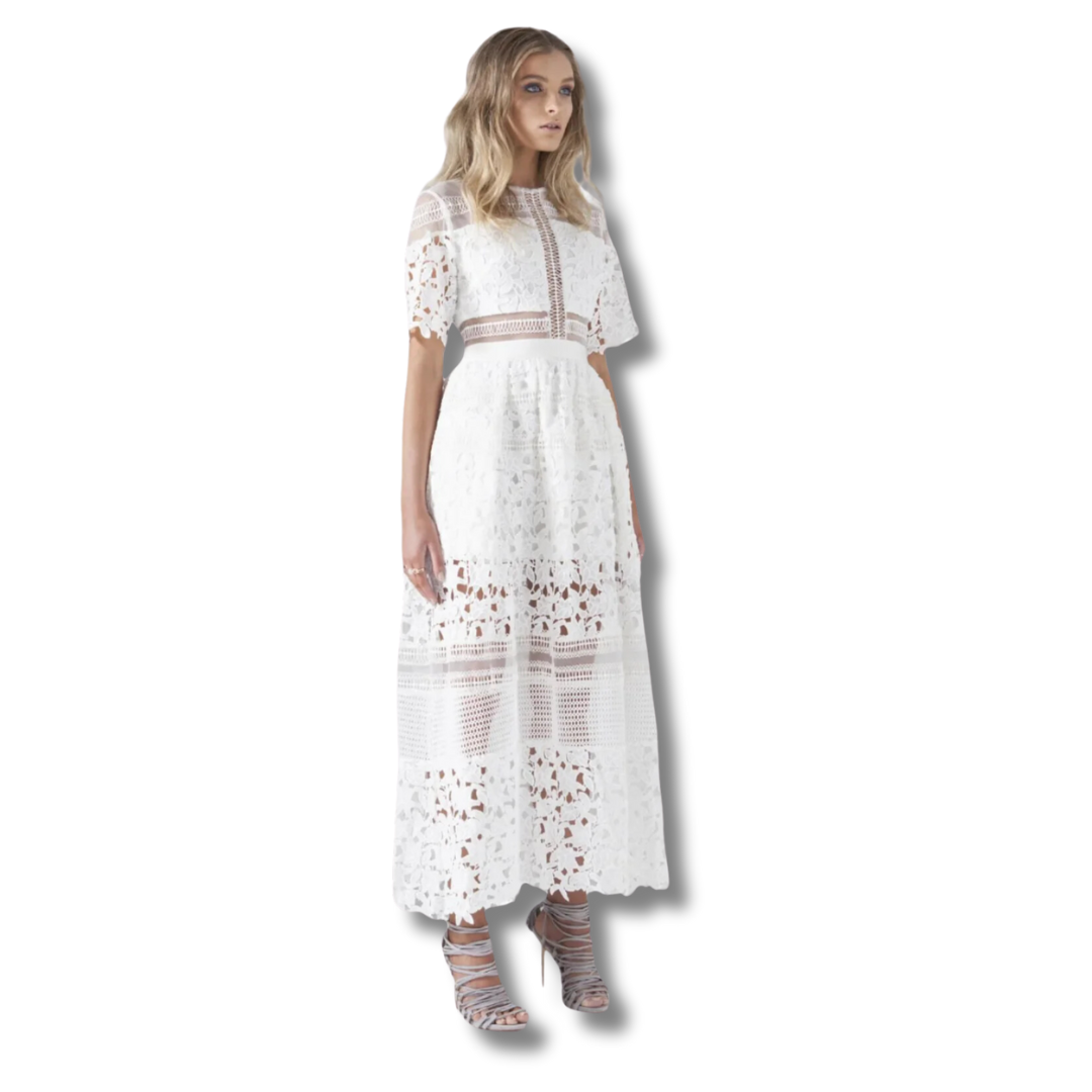 Mossman The Defiance Dress in White