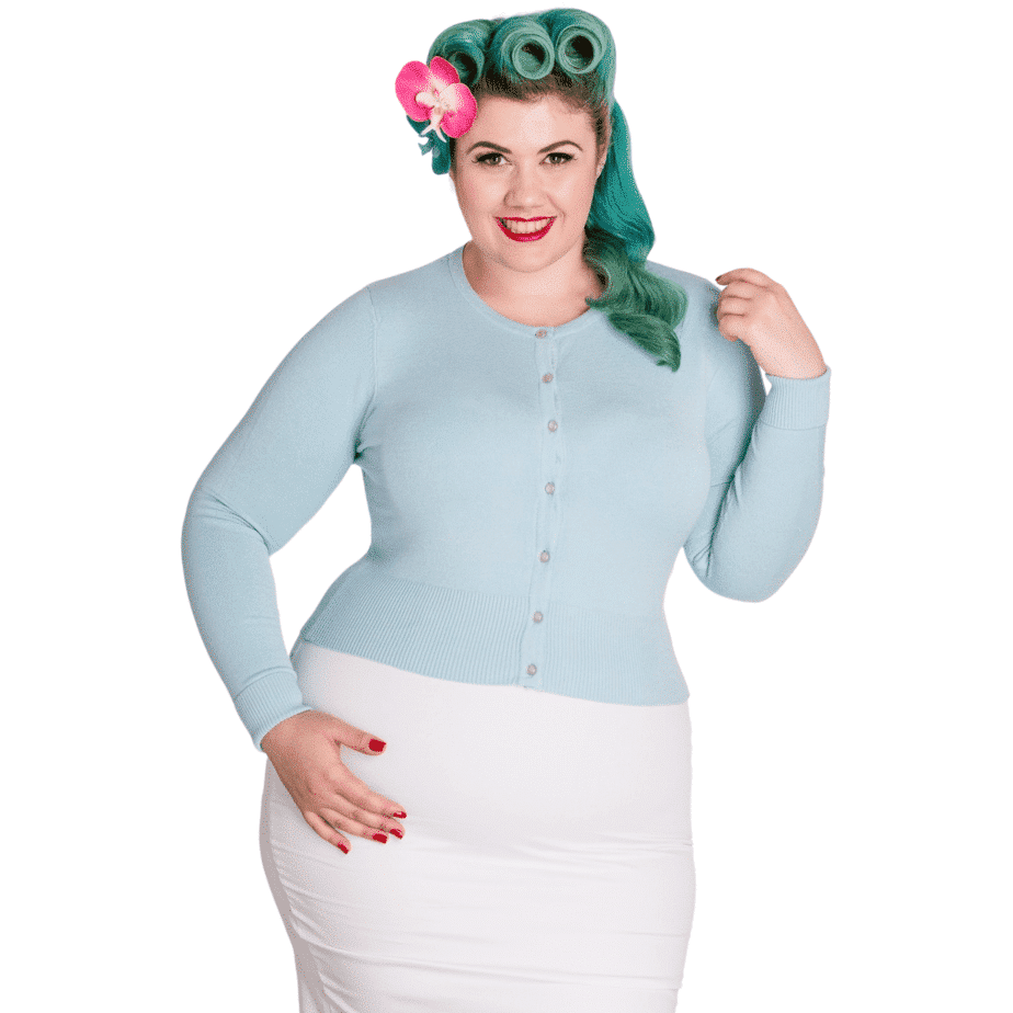 Hell Bunny Paloma Cardigan in Blue