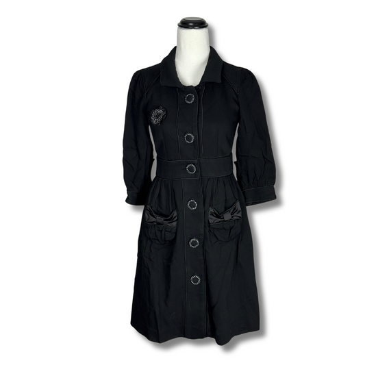 Alannah Hill 'Please Please Believe Me' Elegant Black Coat