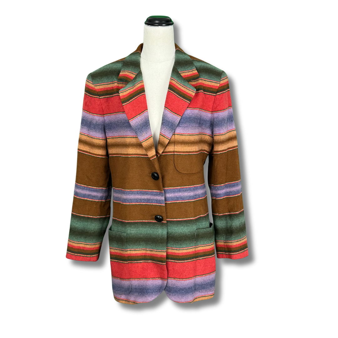 Exterior Vintage 1980s Southwest-Inspired Blazer