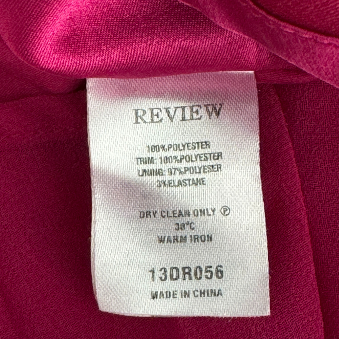 Review Pink Pleated Dress