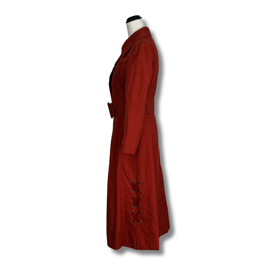 Aquanala for Saks Vintage Full Length Red Coat