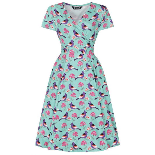 Lady V London Lyra Dress In A Spring Bird