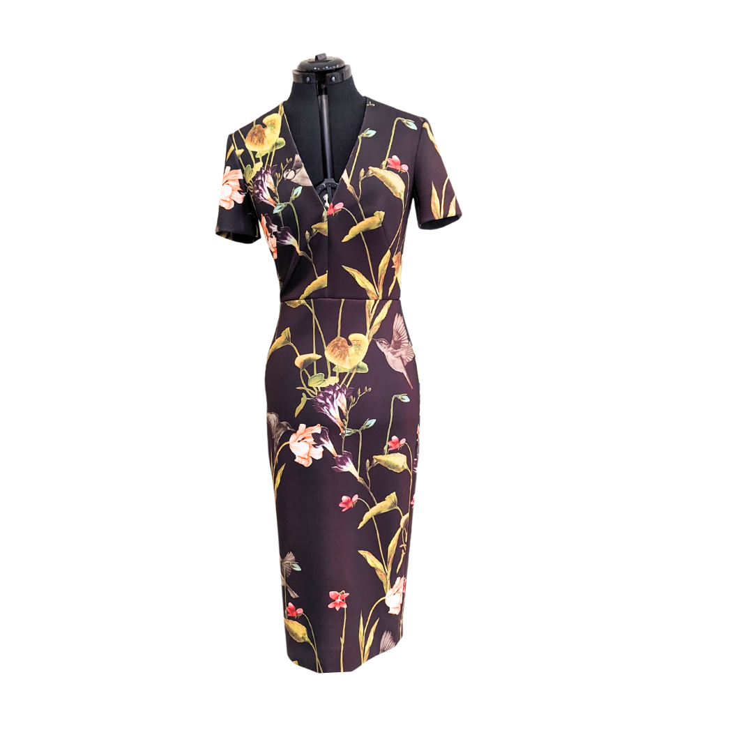 Ted Baker Sample Hummingbird Wiggle Dress