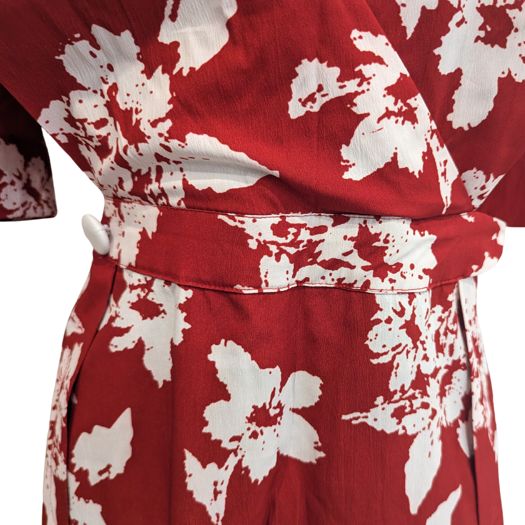 Timeless London Molly Red Floral Dress