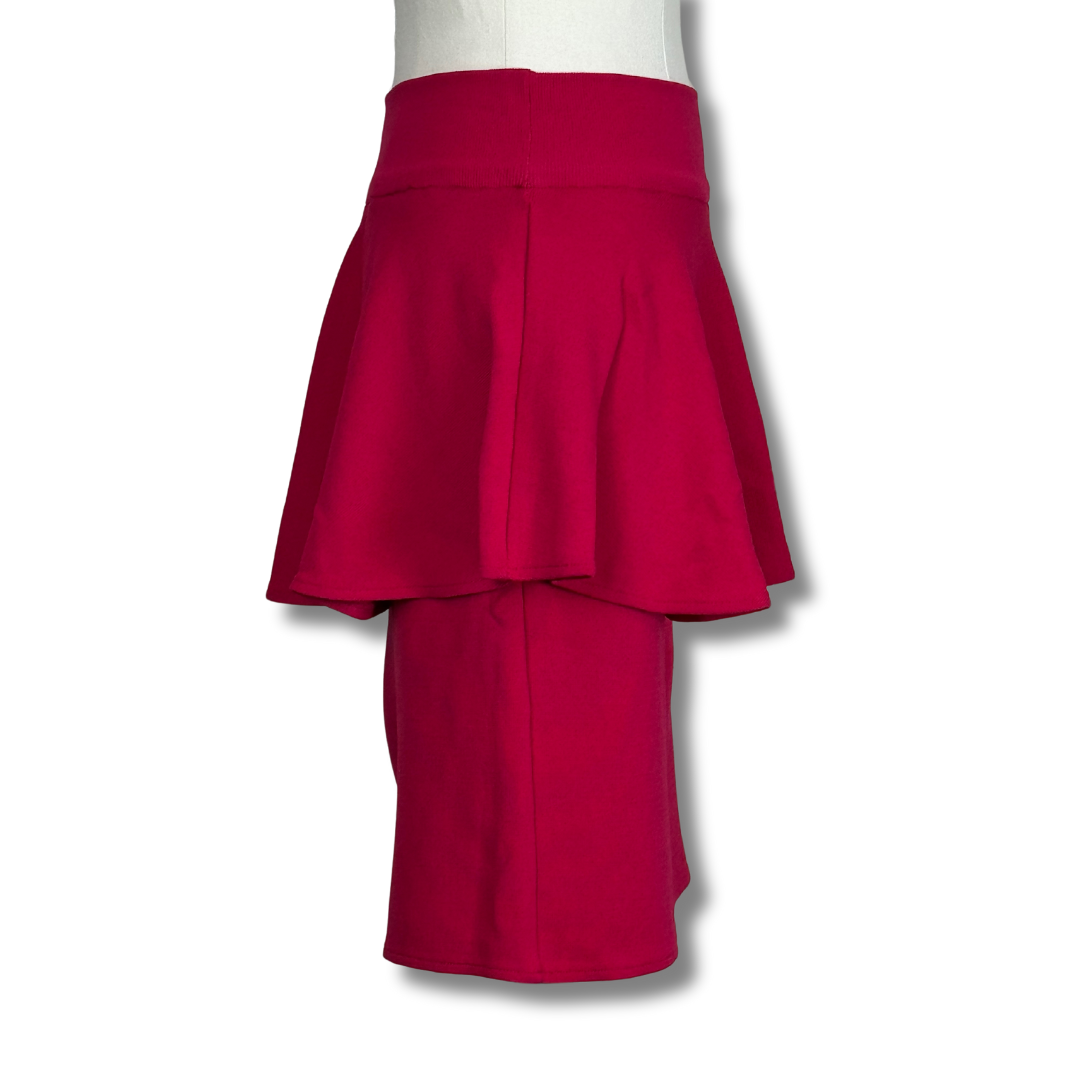 Alannah Hill 'Two Faced Princess' Red Peplum Skirt